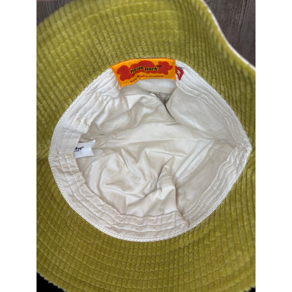 NWT Sz. M - Men's Hyde Park Bucket Hat (Cream w/ Patches) - Picture 5 of 7